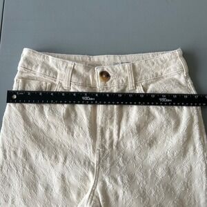 Pilcro White Textured Straight Leg Jeans Womens Size 28